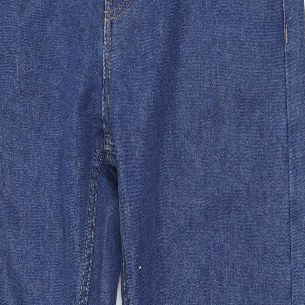 Denim Co Mens Blue  Cotton Straight Jeans Size 32 in L30 in Regular Zip
