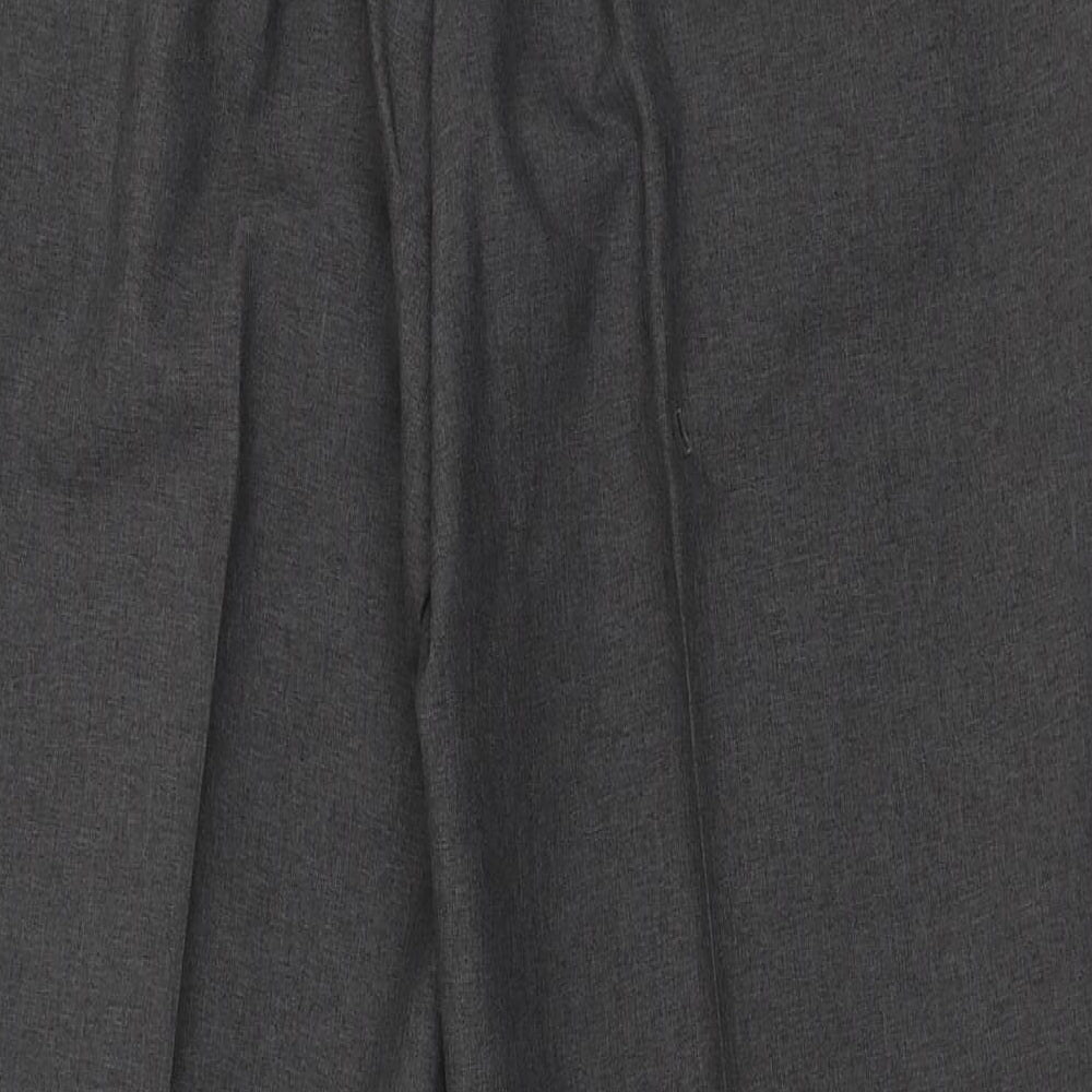 Matalan Mens Grey  Polyester Trousers  Size 32 in L29 in Regular Zip