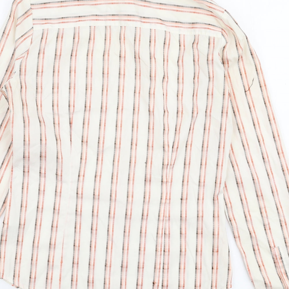 Ben Sherman Womens Multicoloured Striped Cotton Basic Button-Up Size XS Collared