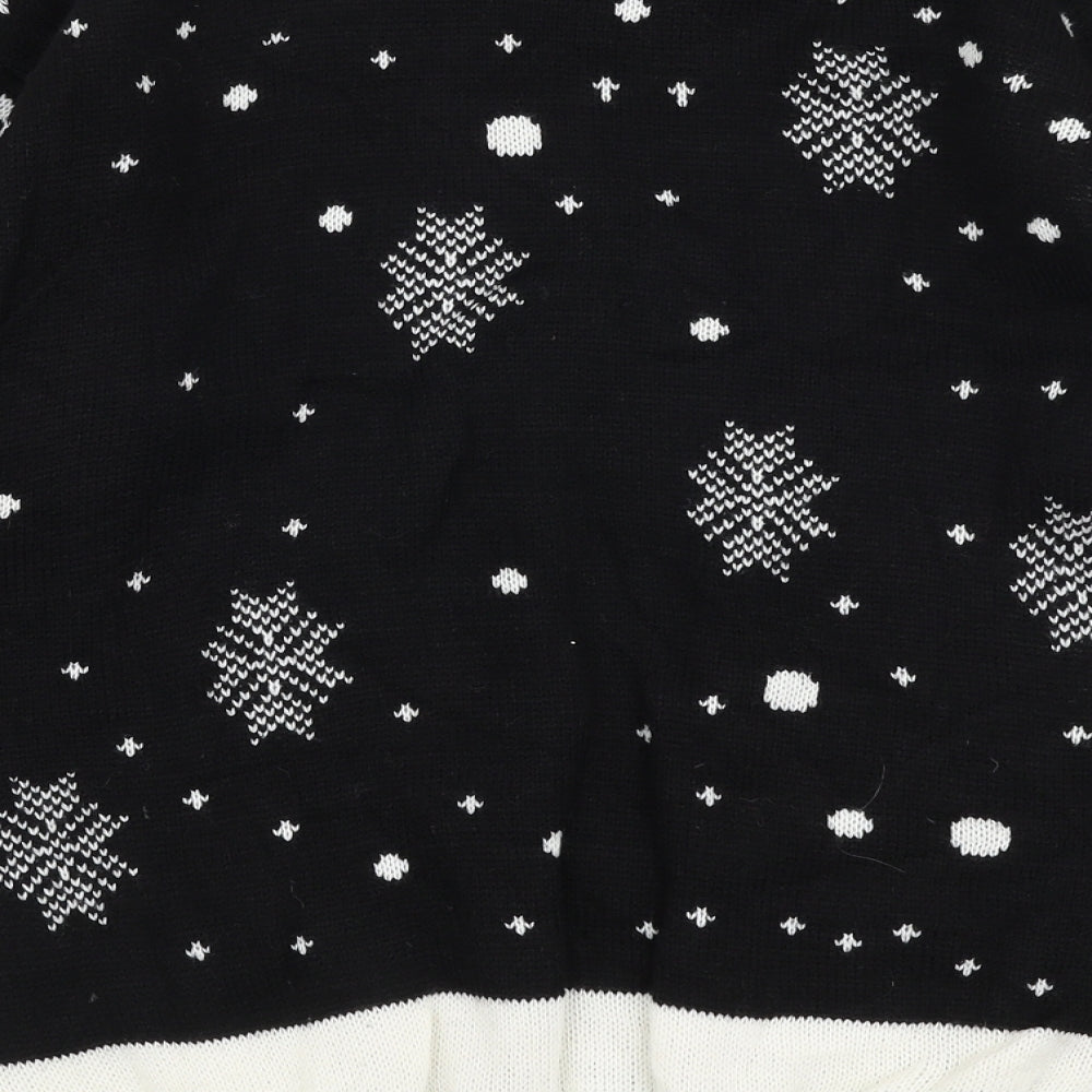 Dolls Mens Multicoloured Round Neck  Acrylic Pullover Jumper Size M   - Christmas Rudolf