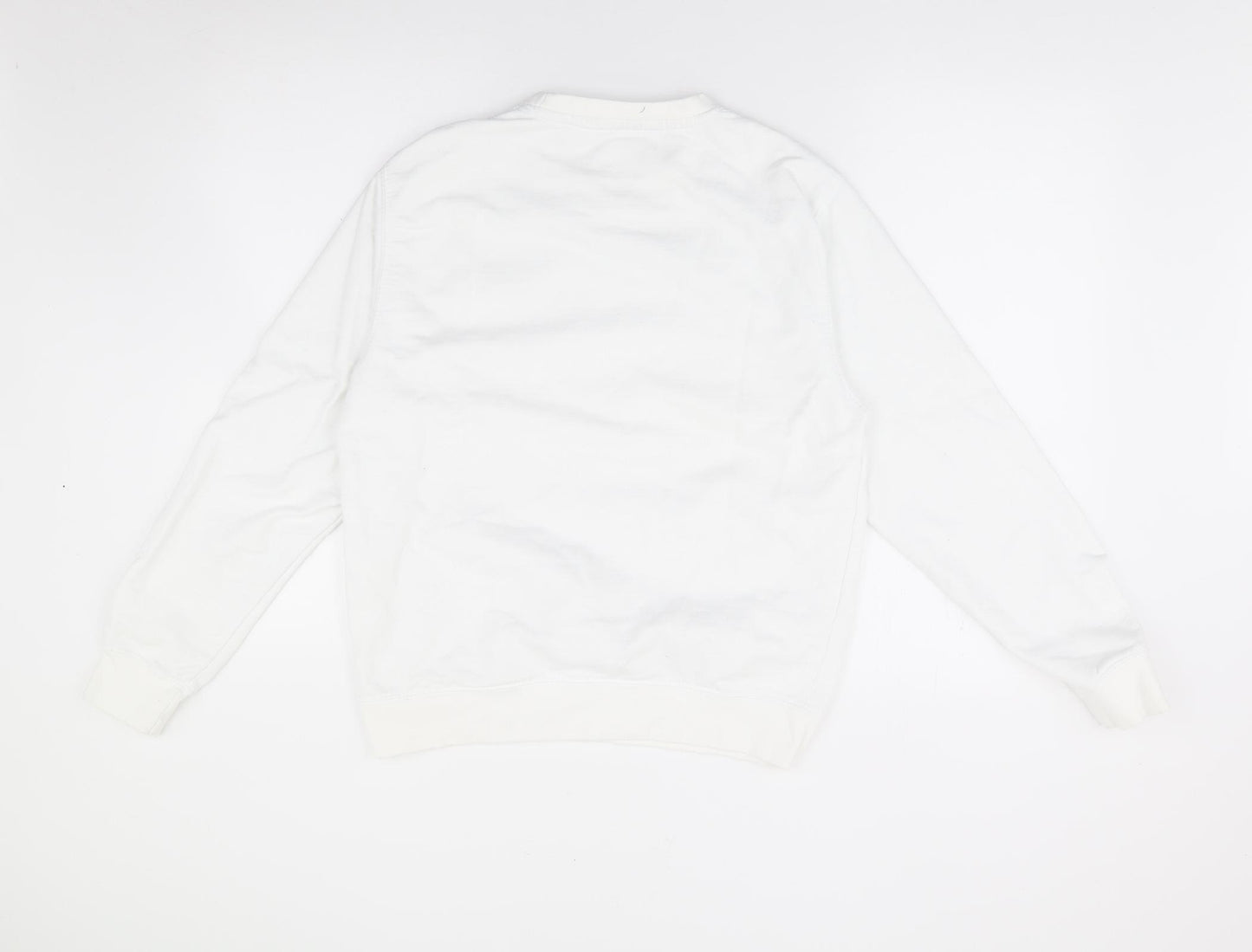 Preworn Womens Ivory Crew Neck  Cotton Pullover Jumper Size 10   - Bride, Bridal, Wedding