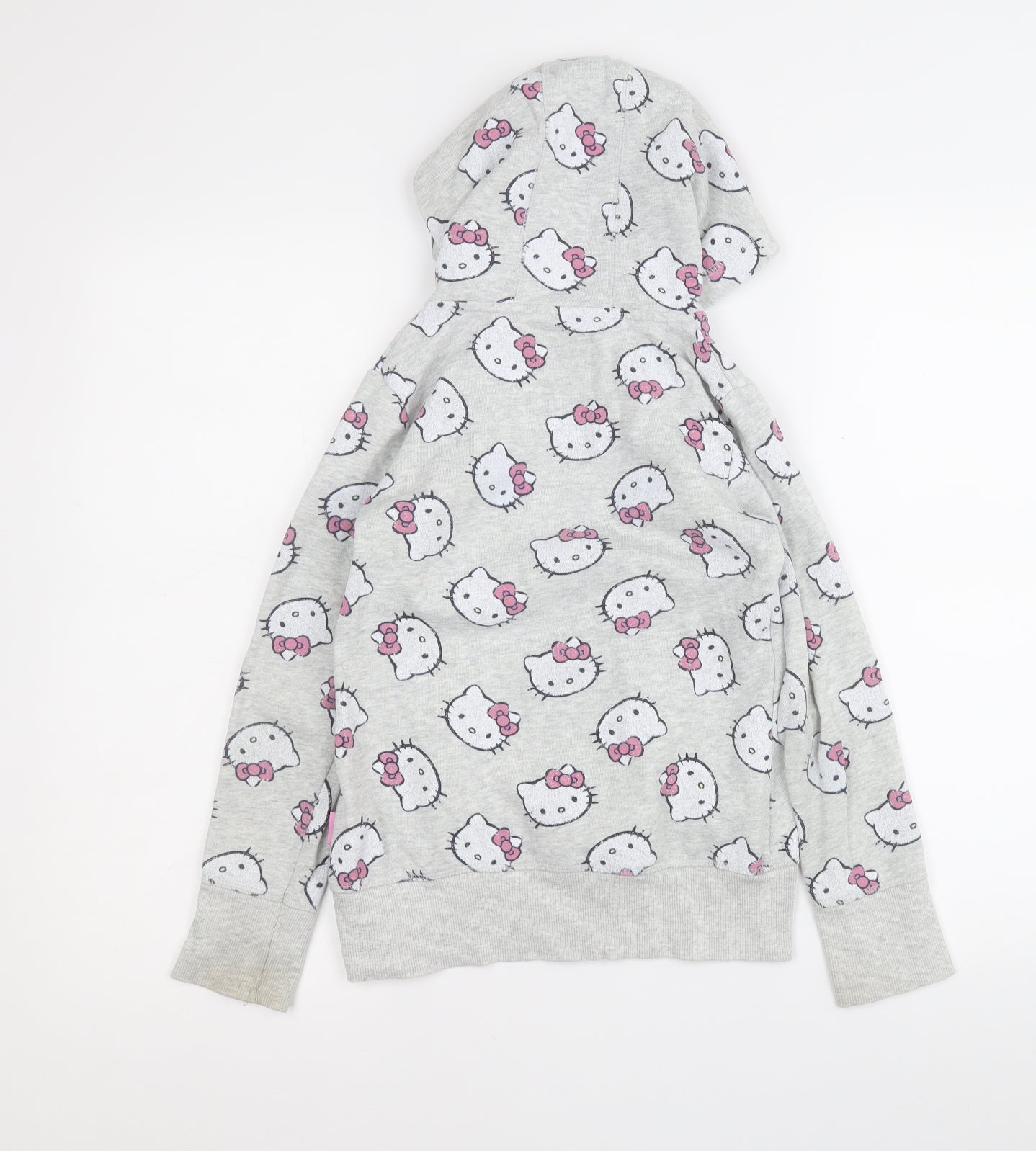 NEXT Girls Grey Geometric  Jacket  Size 9 Years  Zip