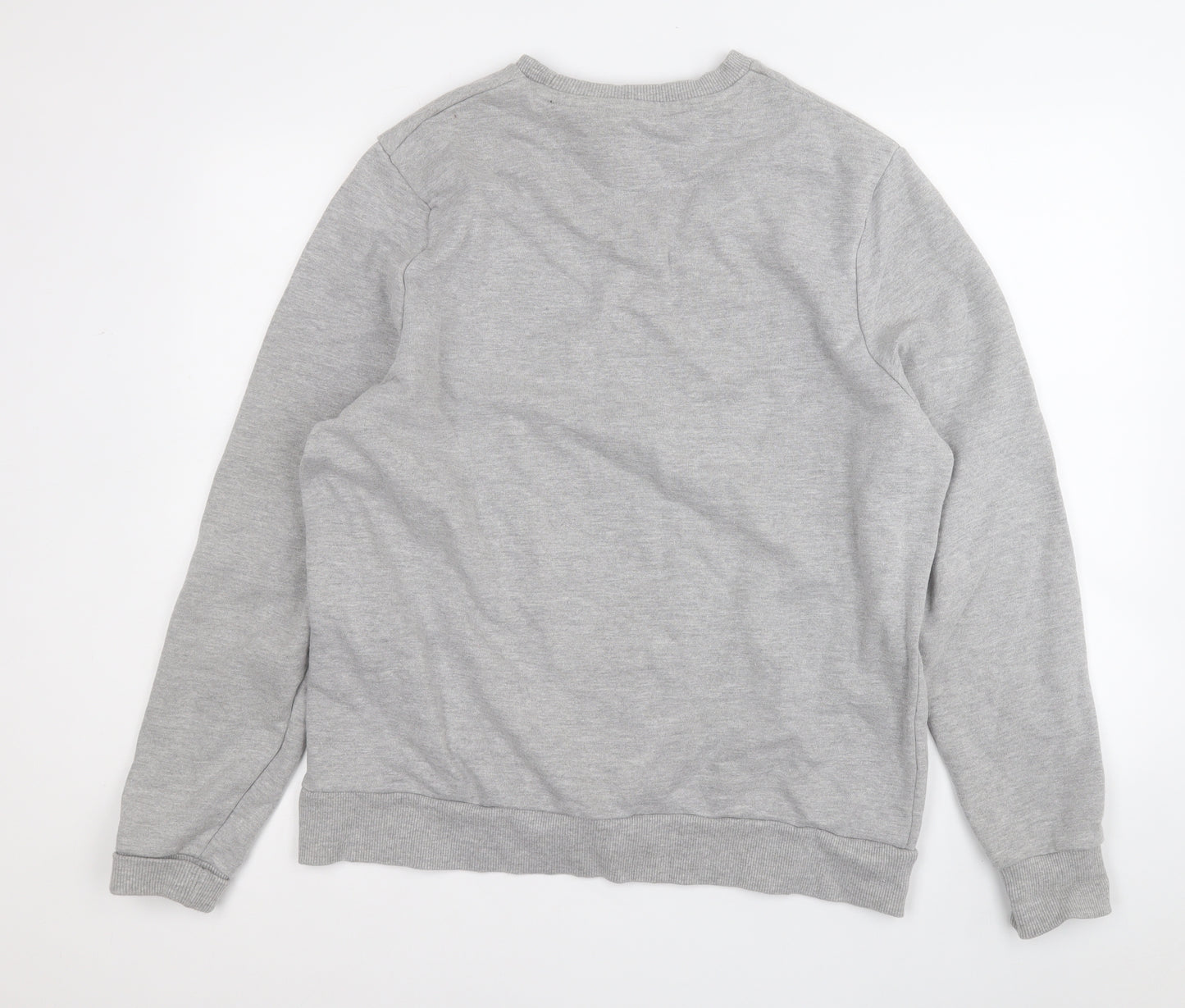 Firetrap Mens Grey  Cotton Pullover Sweatshirt Size 2XL