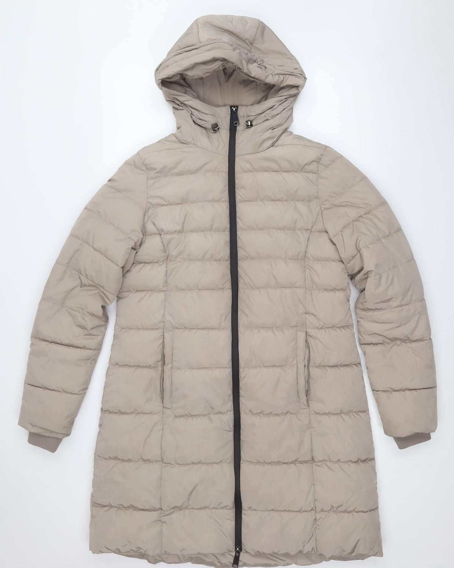 Dunnes Stores Womens Brown   Puffer Jacket Coat Size M  Zip