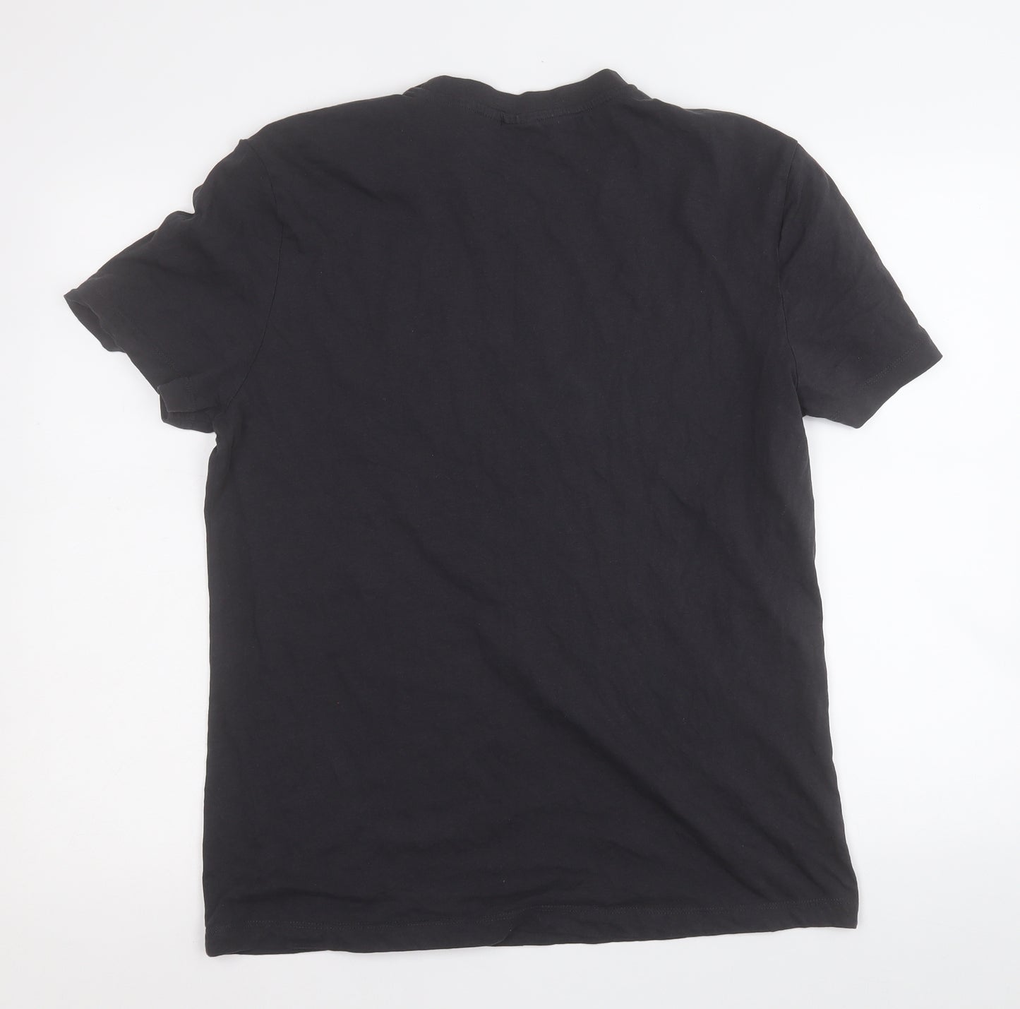 Primark Mens Black  Cotton  T-Shirt Size L Round Neck  - Fleetwood Mac