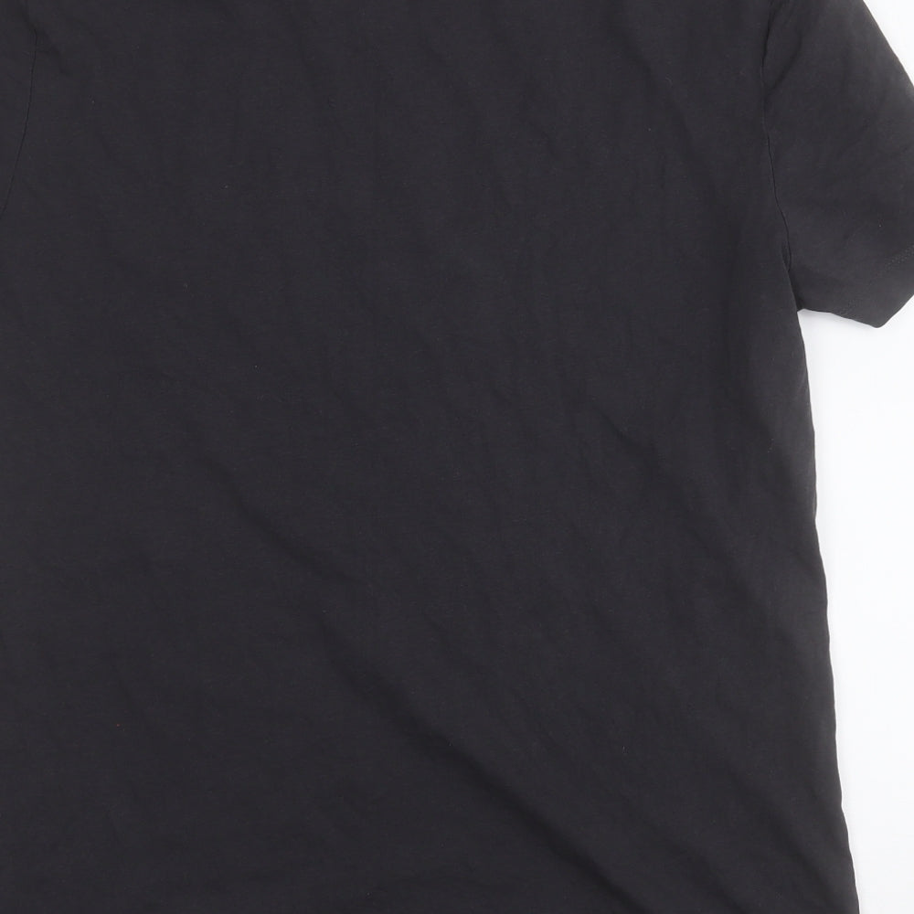 Primark Mens Black  Cotton  T-Shirt Size L Round Neck  - Fleetwood Mac
