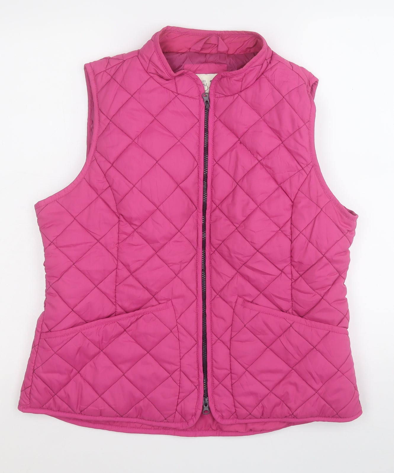 Joules Womens Pink   Gilet Coat Size 16  Zip