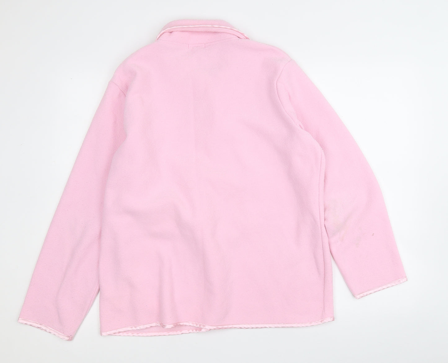 Cate De Moi Womens Pink Collared  Polyester Cardigan Jumper Size 16
