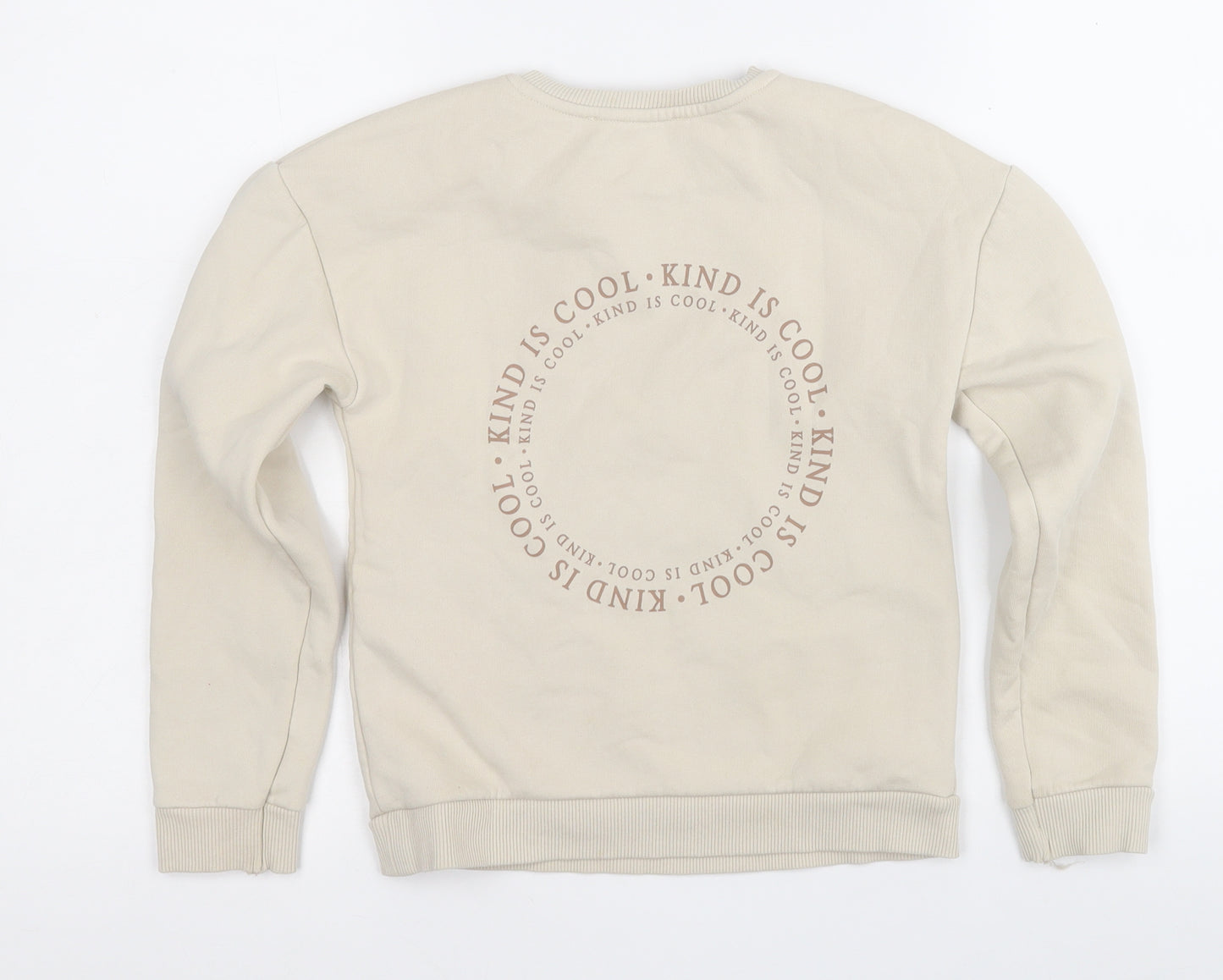 George Girls Beige  Cotton Pullover Sweatshirt Size 7-8 Years