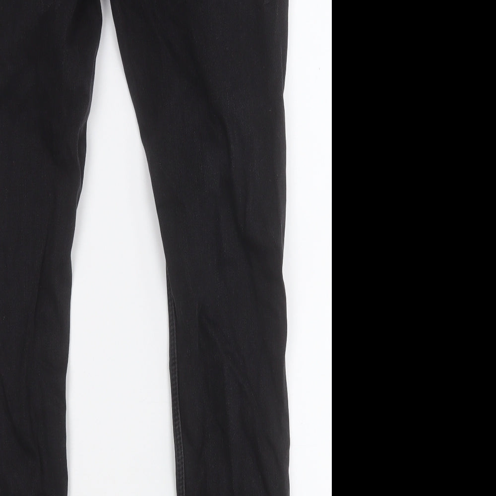 River Island Womens Black  Cotton Skinny Jeans Size 32 L27 in Regular