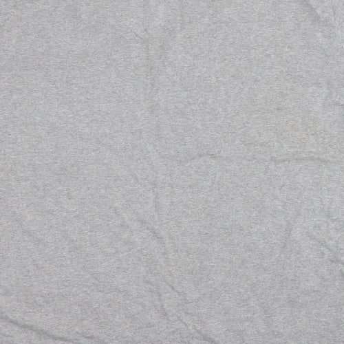 HUGO BOSS Mens Grey  Polyester  T-Shirt Size XL V-Neck