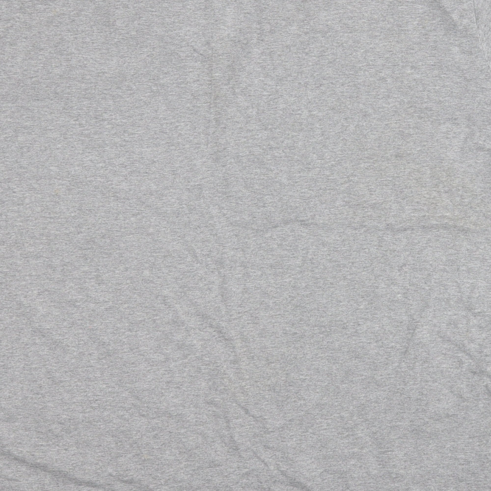 HUGO BOSS Mens Grey  Polyester  T-Shirt Size XL V-Neck