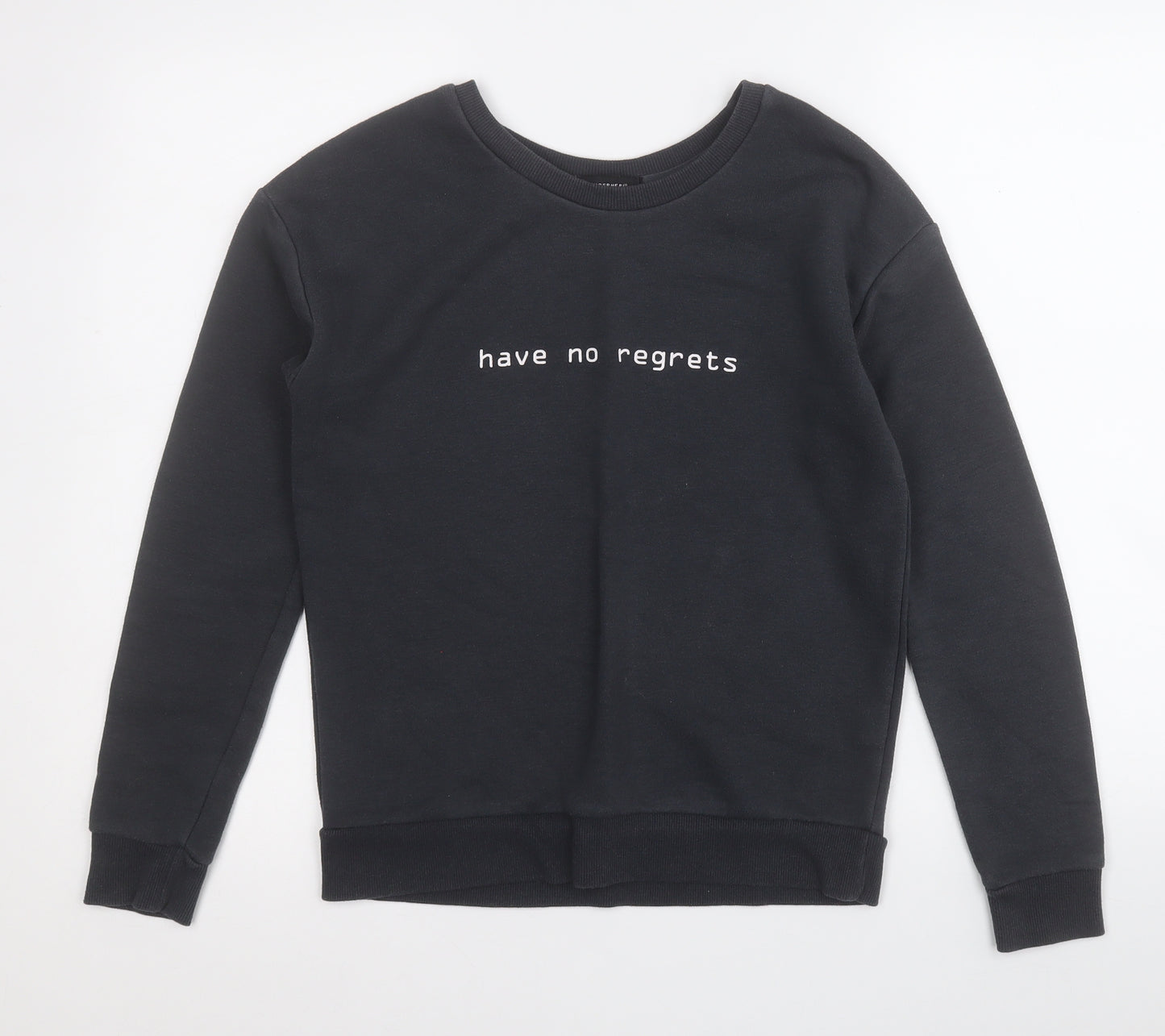 Atmosphere Womens Grey  Polyester Pullover Sweatshirt Size 6   - Have no regrets
