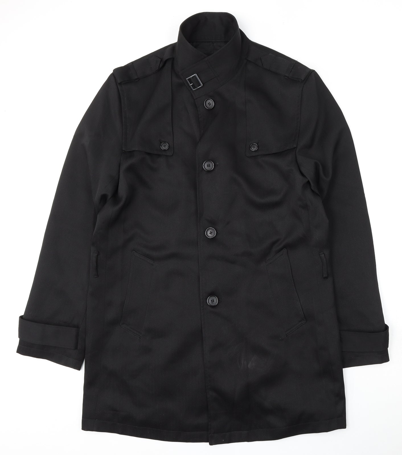 River Island Mens Black   Jacket  Size L  Button