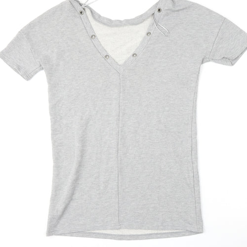 Atmosphere Womens Grey  Polyester Pullover Sweatshirt Size 12