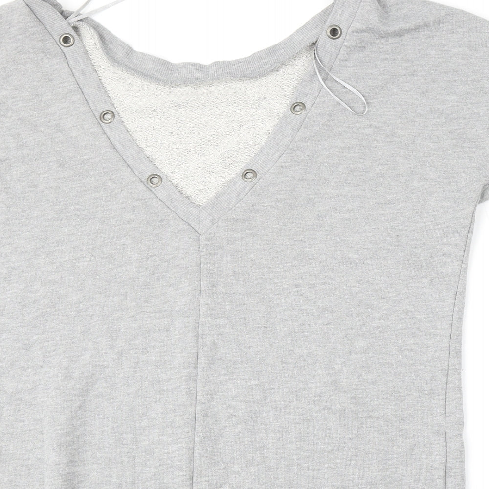 Atmosphere Womens Grey  Polyester Pullover Sweatshirt Size 12