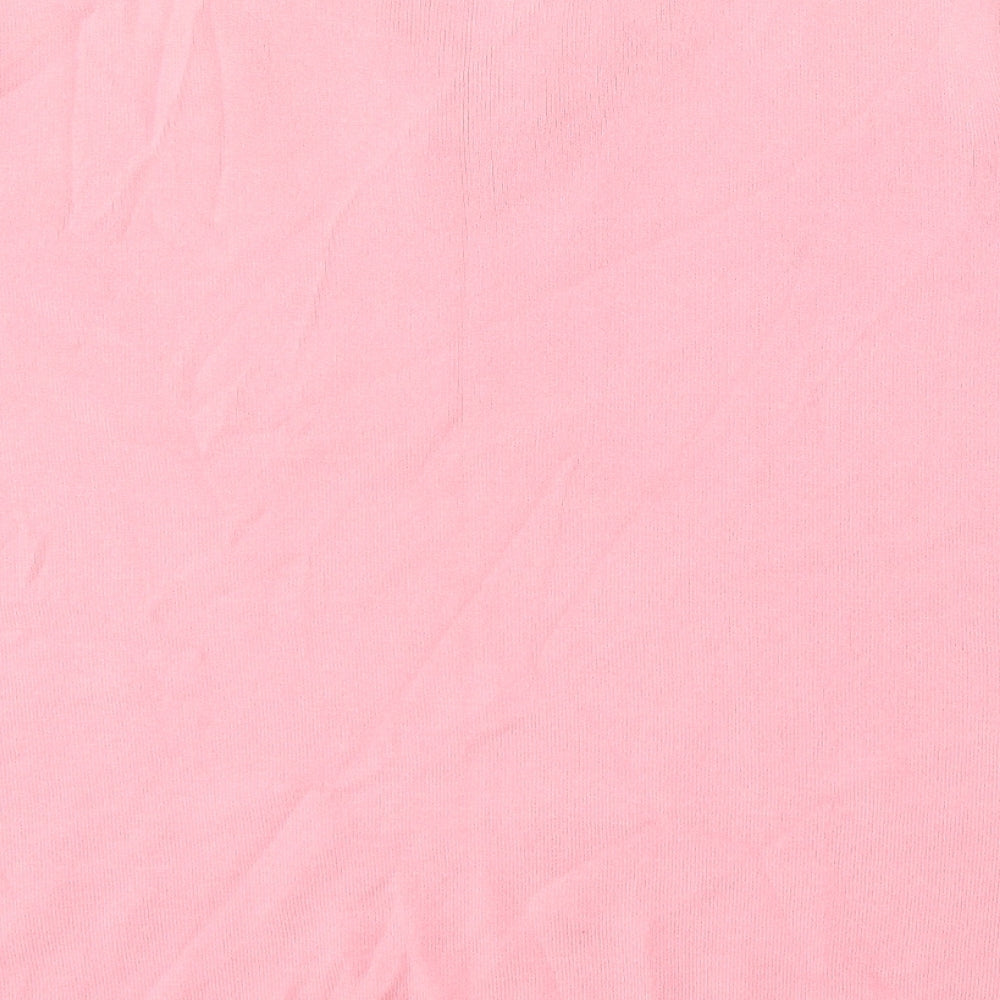 Riddella Womens Pink V-Neck  Viscose Pullover Jumper Size 20