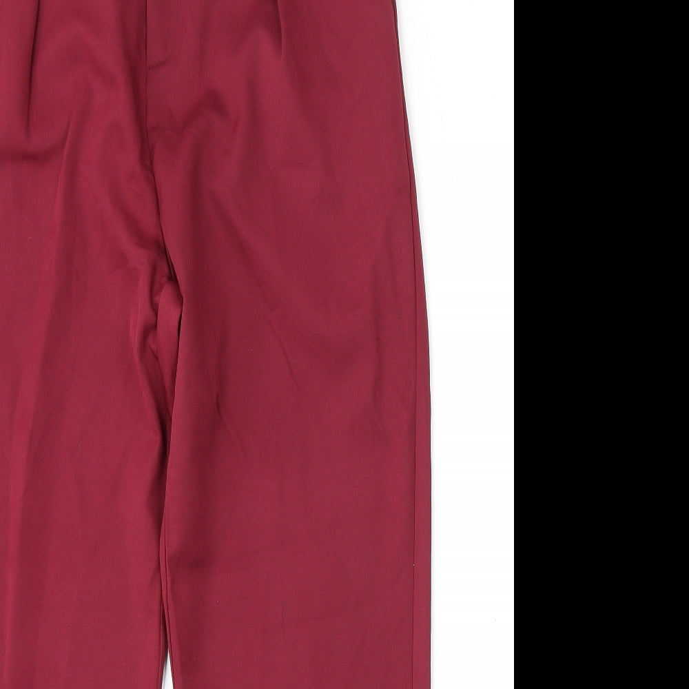 I SAW IT FIRST Womens Red  Polyester Trousers  Size L L26 in Regular