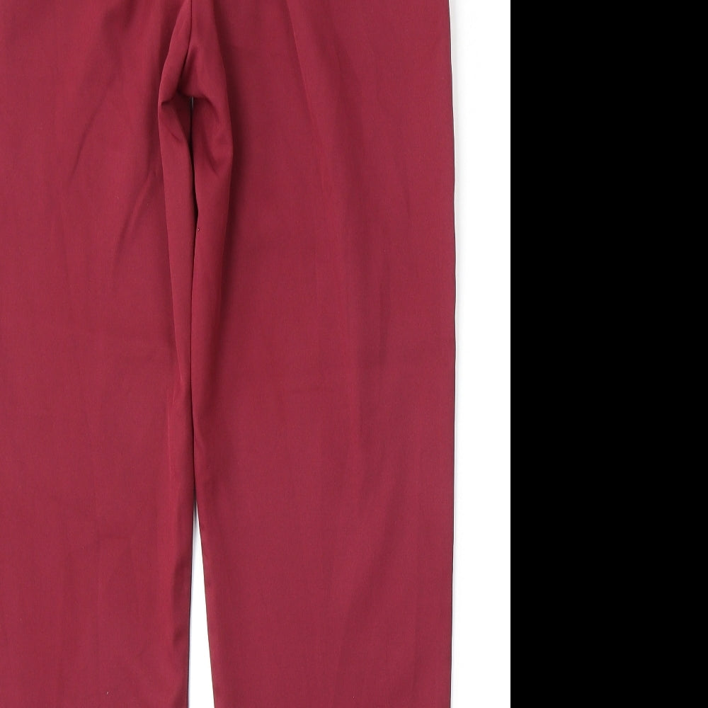 I SAW IT FIRST Womens Red  Polyester Trousers  Size L L26 in Regular