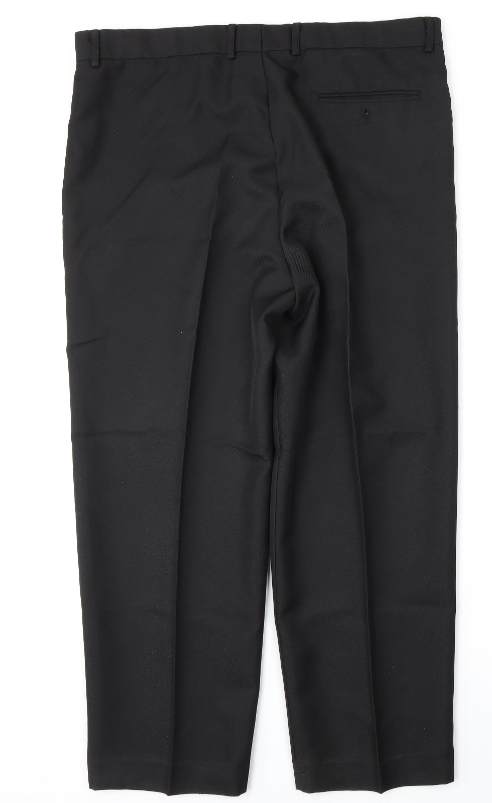 Preworn Mens Black  Polyester Trousers  Size 40 L27 in Regular