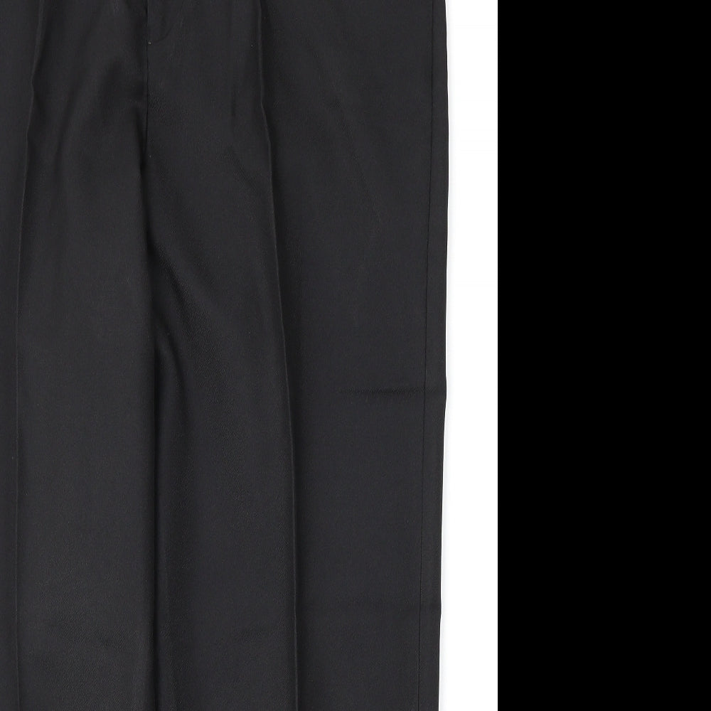 Preworn Mens Black  Polyester Trousers  Size 40 L27 in Regular