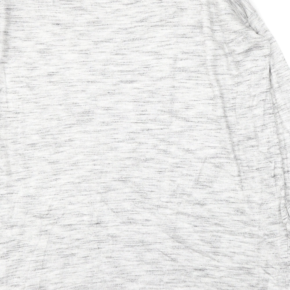 H&M Womens Grey Round Neck  Acrylic Pullover Jumper Size XS