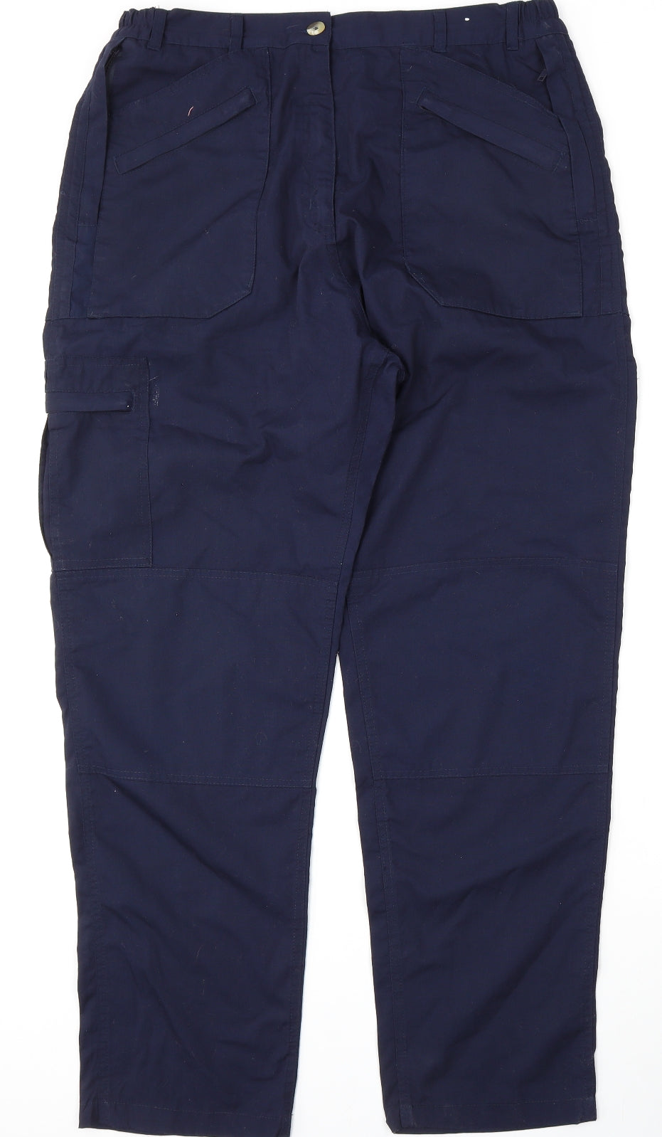 Regatta Mens Blue  Polyester Cargo Trousers Size 36 L31 in Regular