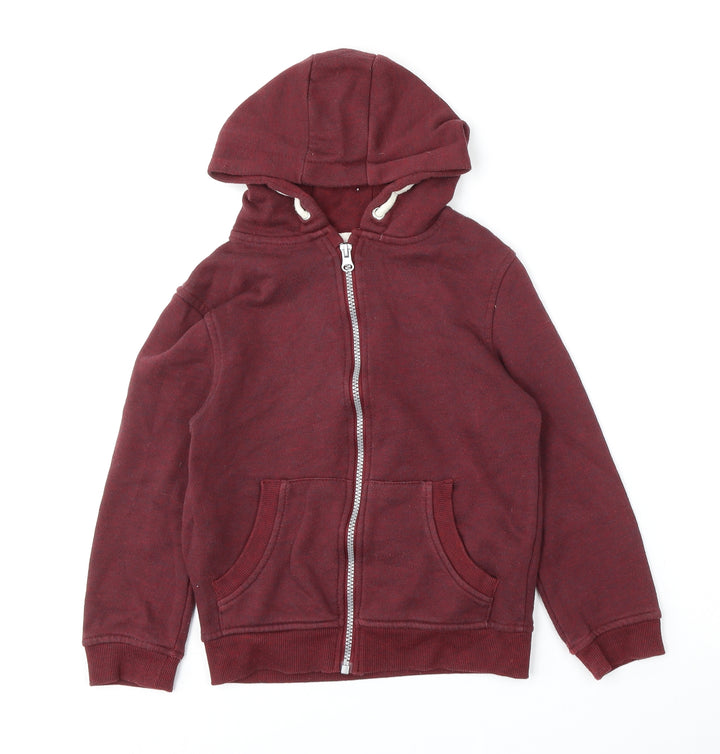 Rebel by Primark Boys Red  Polyester Full Zip Hoodie Size 8-9 Years  Zip