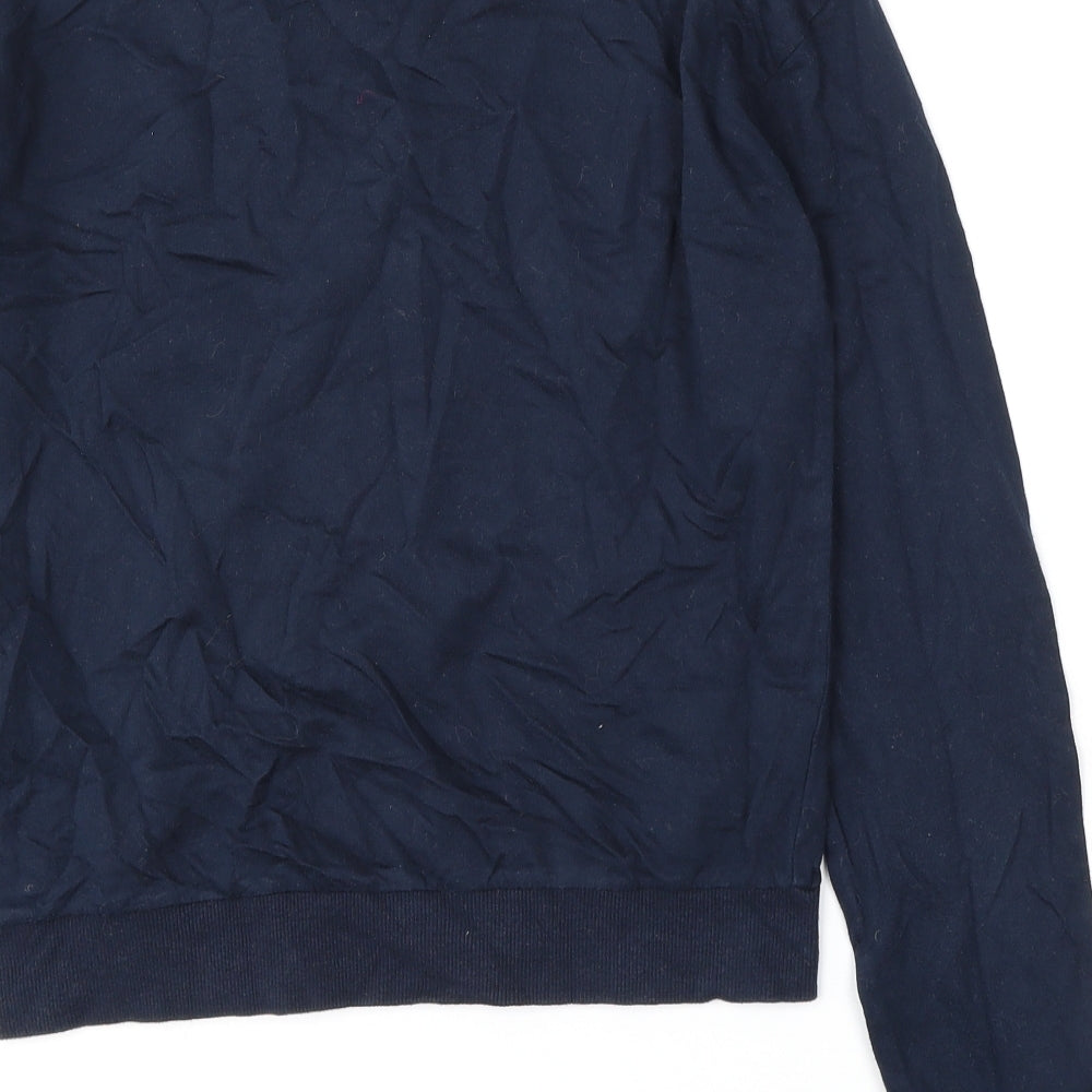 H&M Mens Blue  Cotton Pullover Sweatshirt Size XS