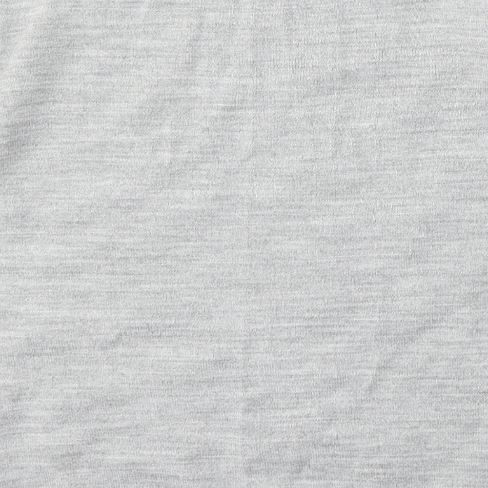 Marks and Spencer Womens Grey Round Neck  Acrylic Pullover Jumper Size 8