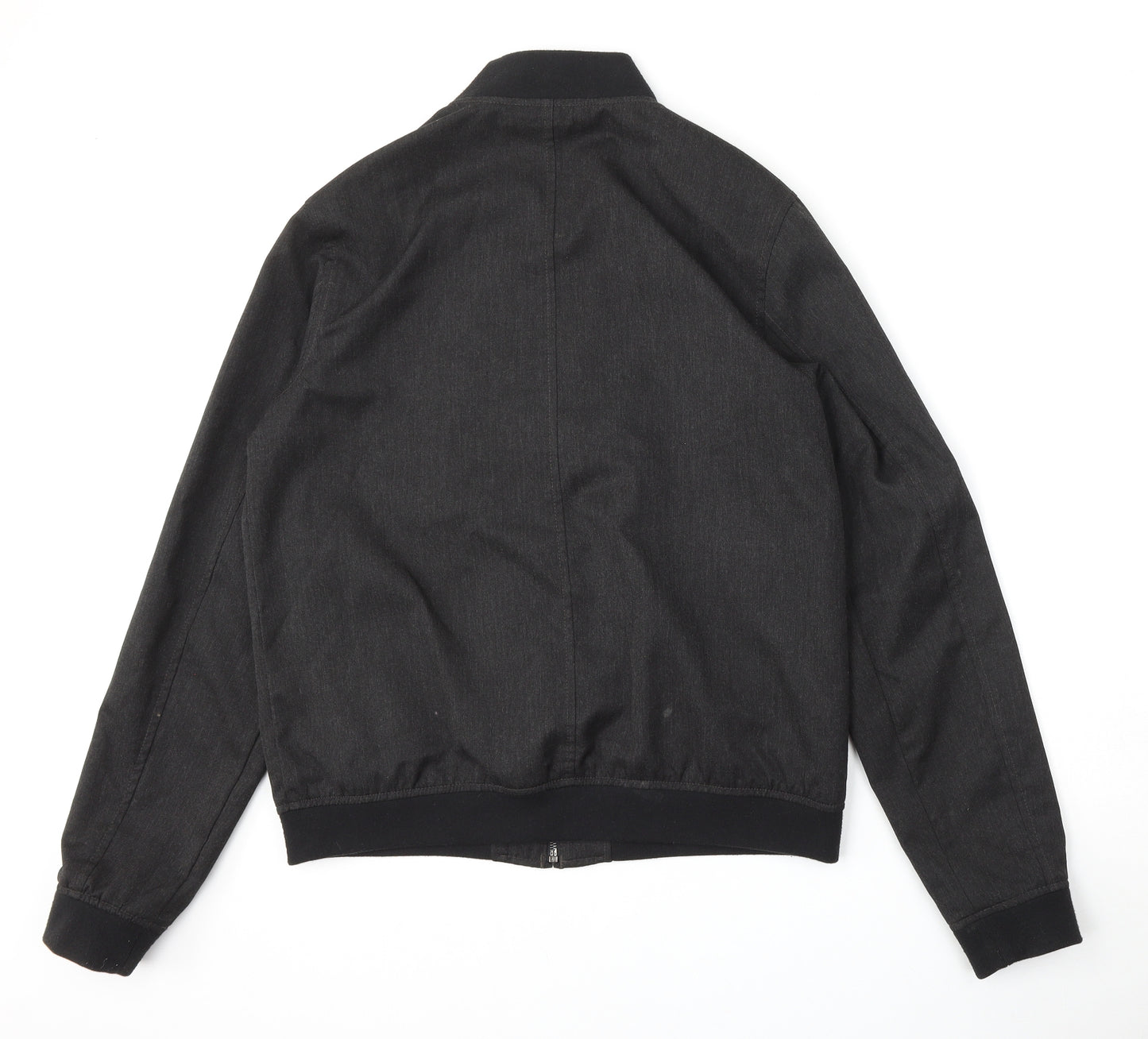 Marks and Spencer Mens Grey   Bomber Jacket Jacket Size M  Zip