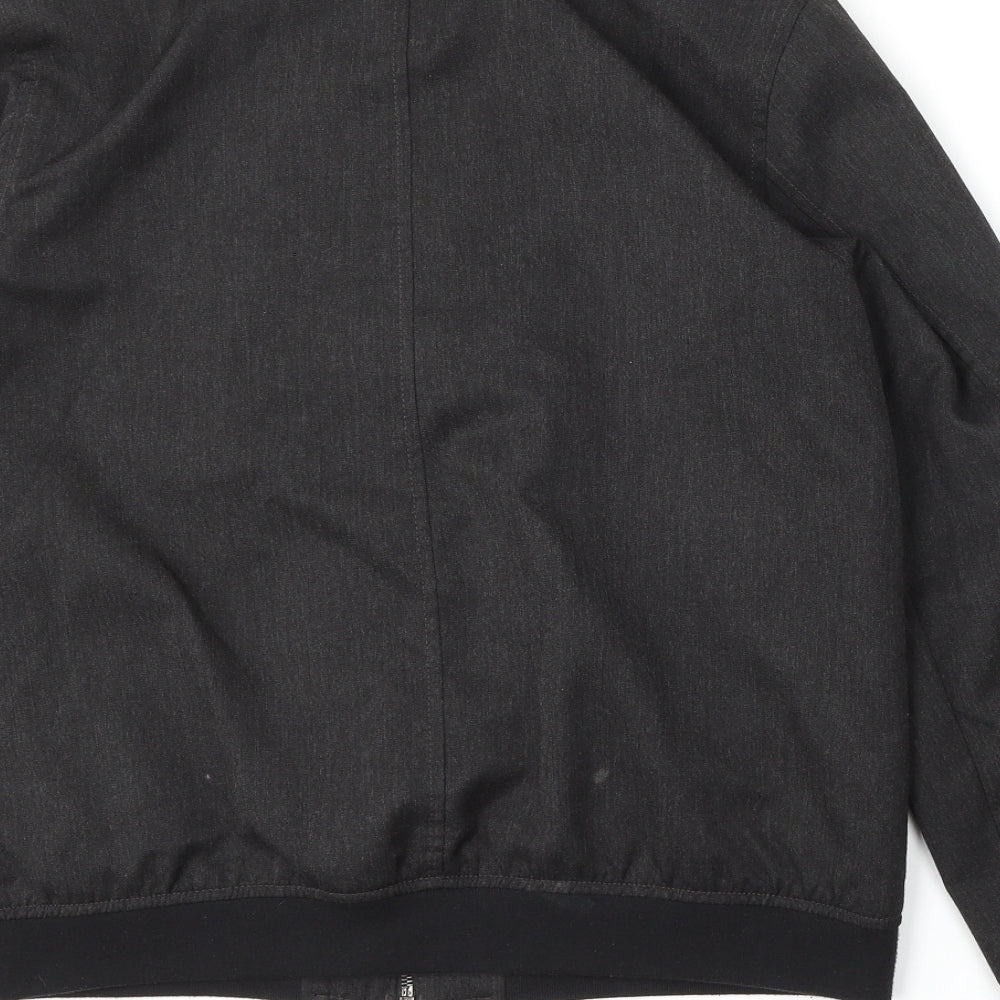 Marks and Spencer Mens Grey   Bomber Jacket Jacket Size M  Zip