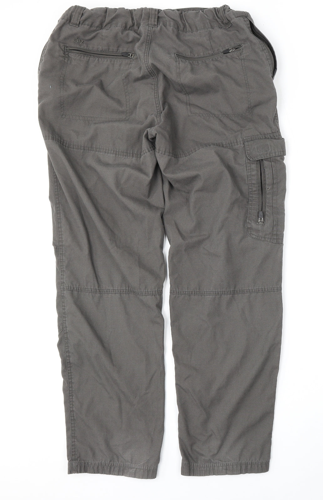Trespass Mens Grey  Polyester Cargo Trousers Size M L31 in Regular  - Adjustable Waist