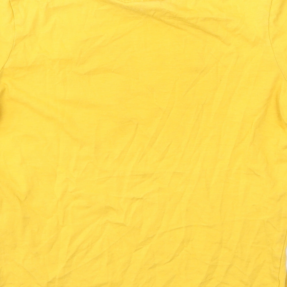 George Boys Yellow  Cotton Basic T-Shirt Size 6-7 Years Round Neck  - Batman