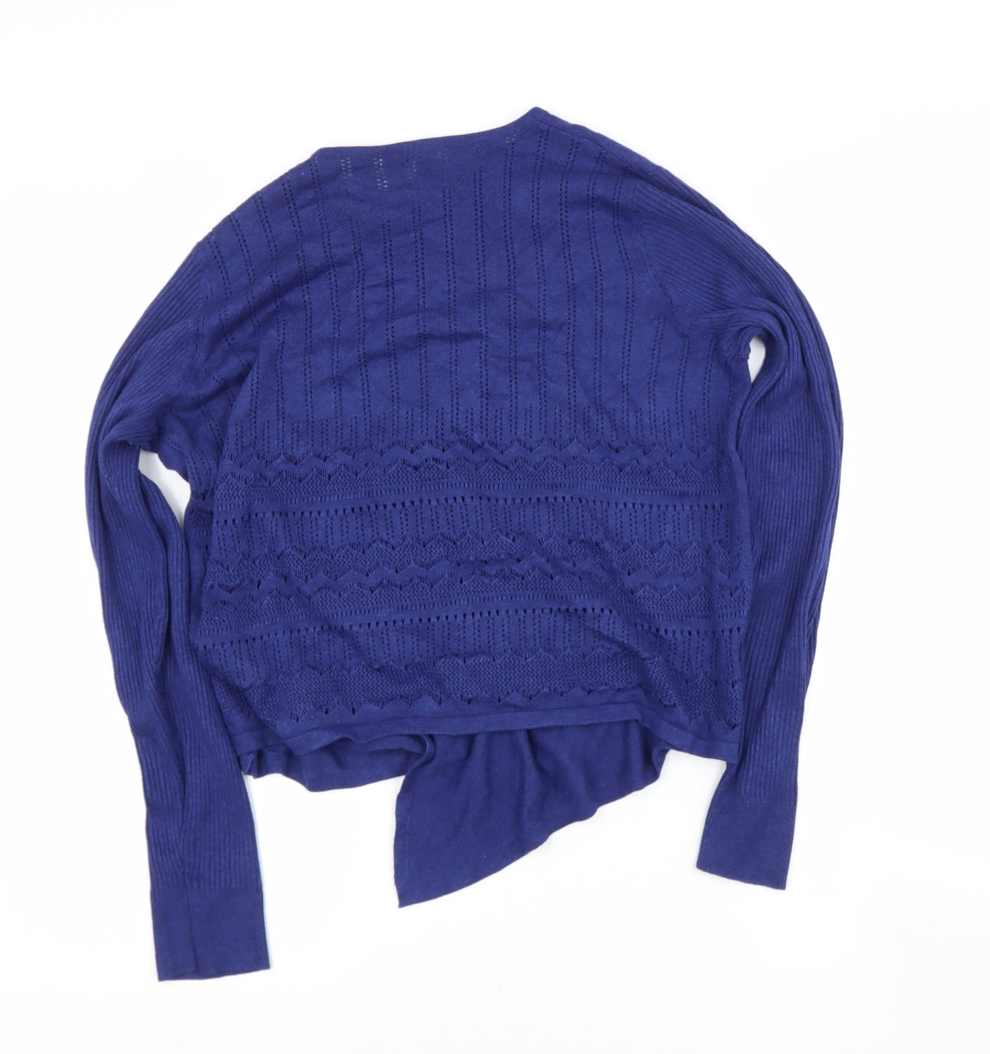 sainsburys Womens Blue V-Neck  Polyester Cardigan Jumper Size 16