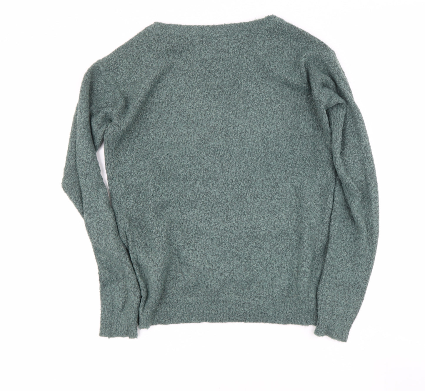 VERA MONDa Womens Green Round Neck  Acrylic Pullover Jumper Size S