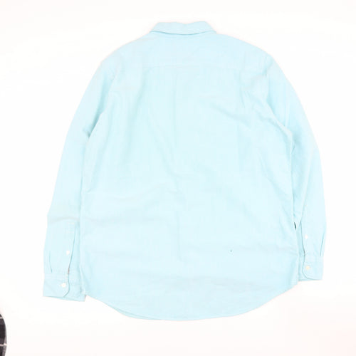 American Eagle Outfitters Mens Blue  Cotton  Button-Up Size XL Collared