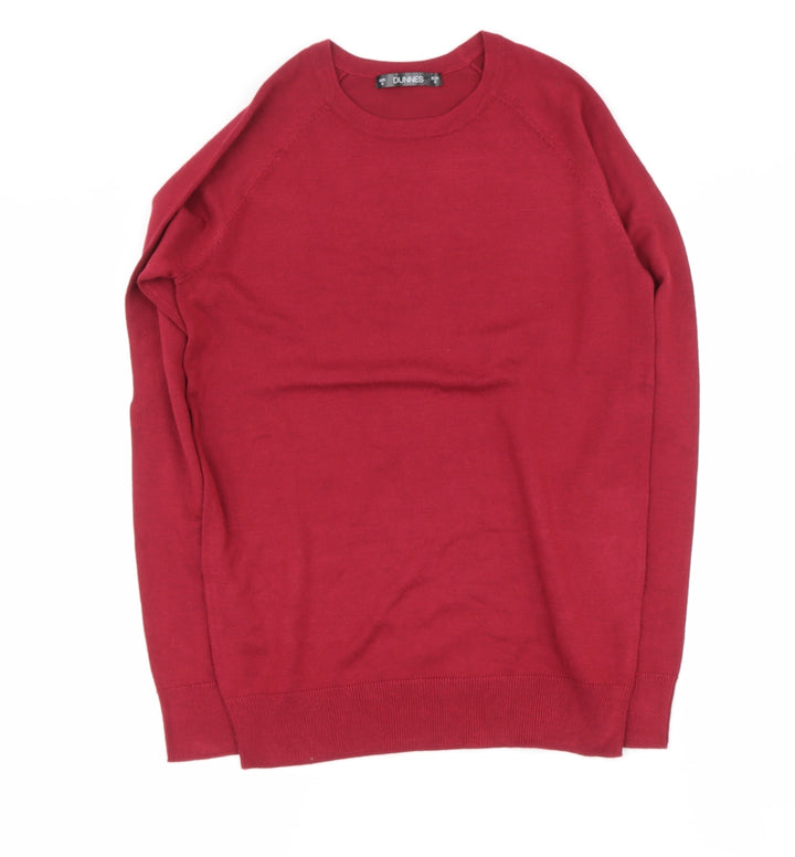 Dunnes Stores` Womens Red Round Neck  Viscose Pullover Jumper Size S