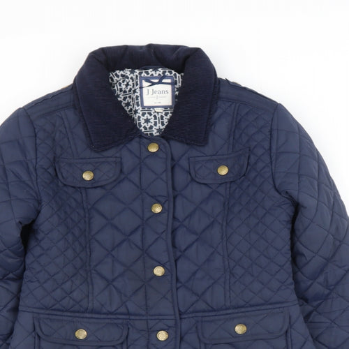 j jeans Girls Blue   Quilted Coat Size 11-12 Years