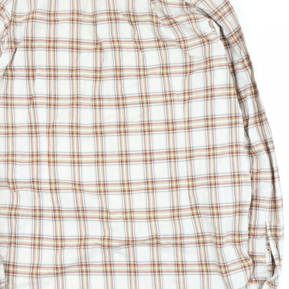 max Mens Brown Check Cotton  Button-Up Size M Collared