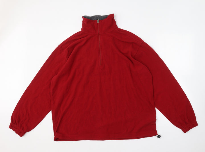 Campagnolo Mens Red  Polyester Pullover Sweatshirt Size 2XL