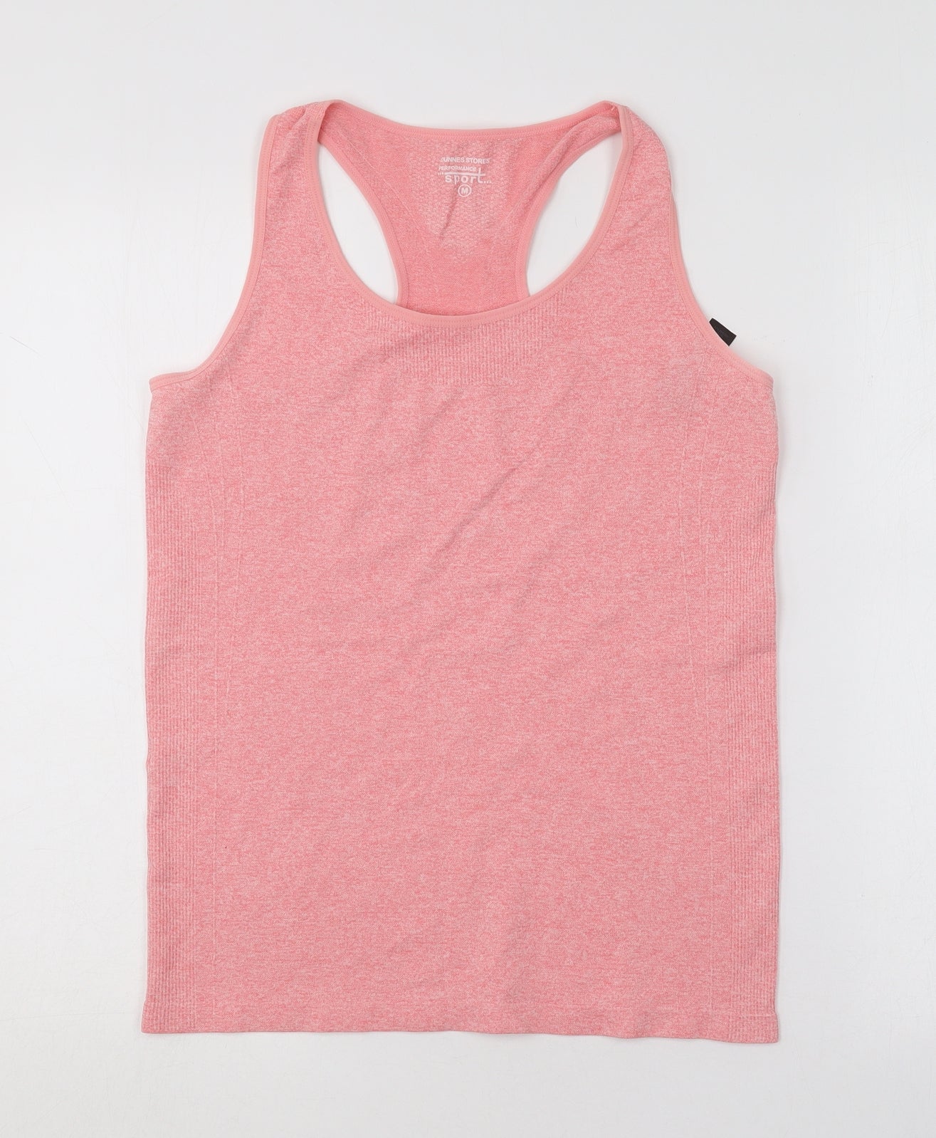 Dunnes Stores Womens Pink  Nylon Basic Tank Size M Scoop Neck