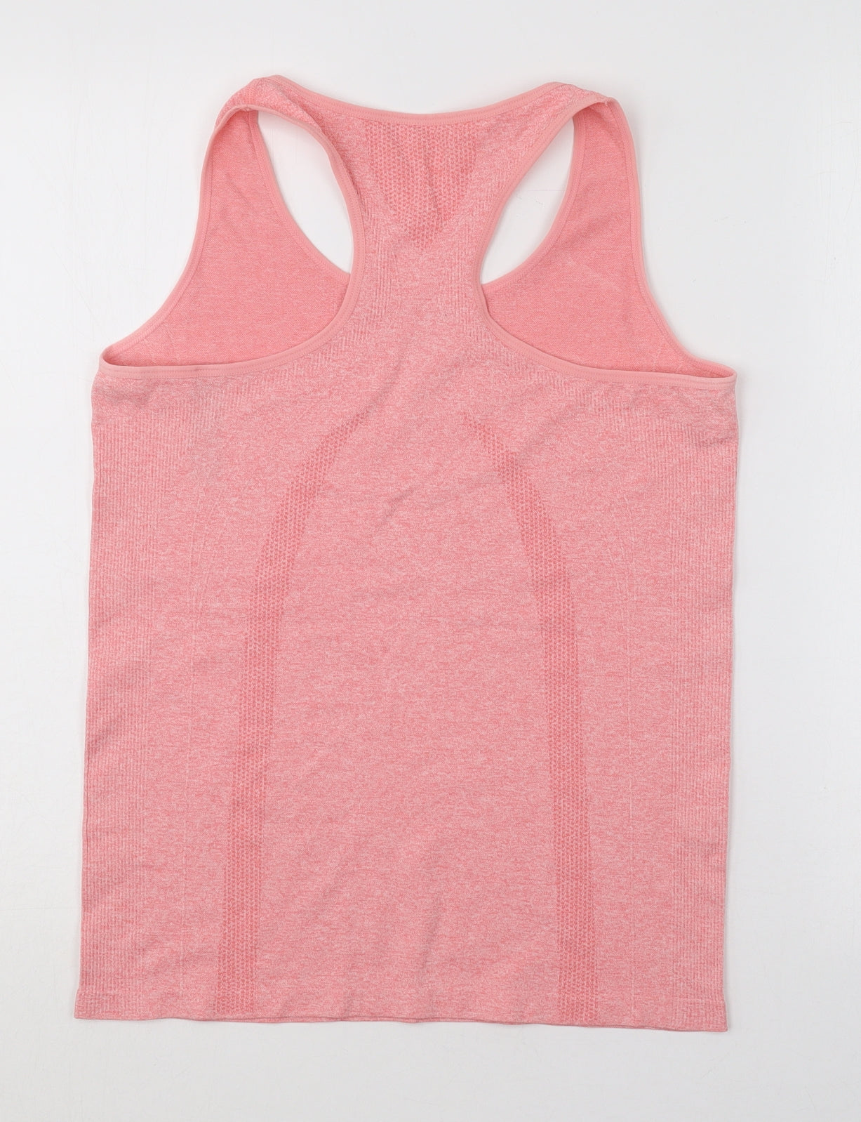 Dunnes Stores Womens Pink  Nylon Basic Tank Size M Scoop Neck