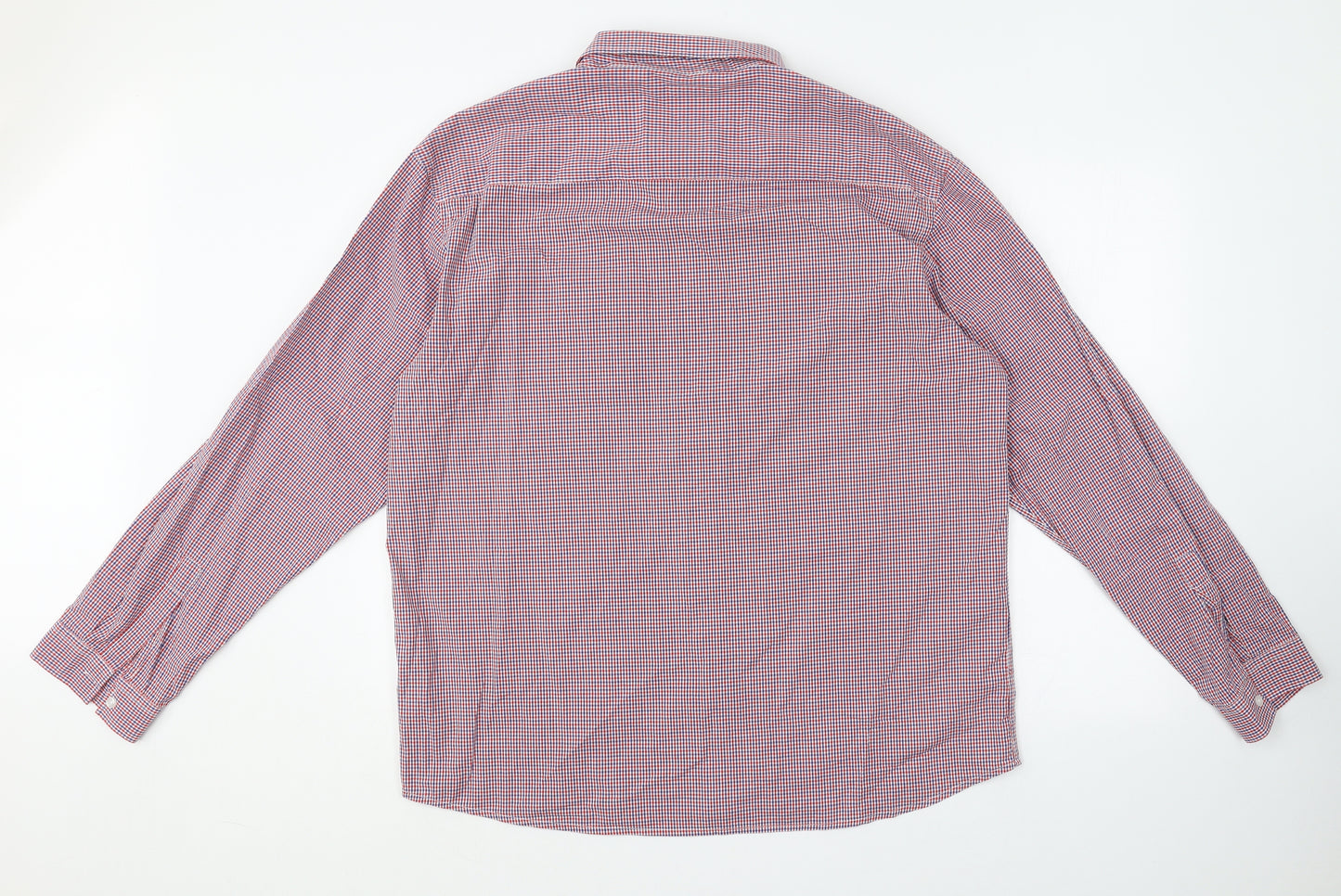 Cedar Wood State Mens Multicoloured Plaid Cotton  Button-Up Size 2XL Collared