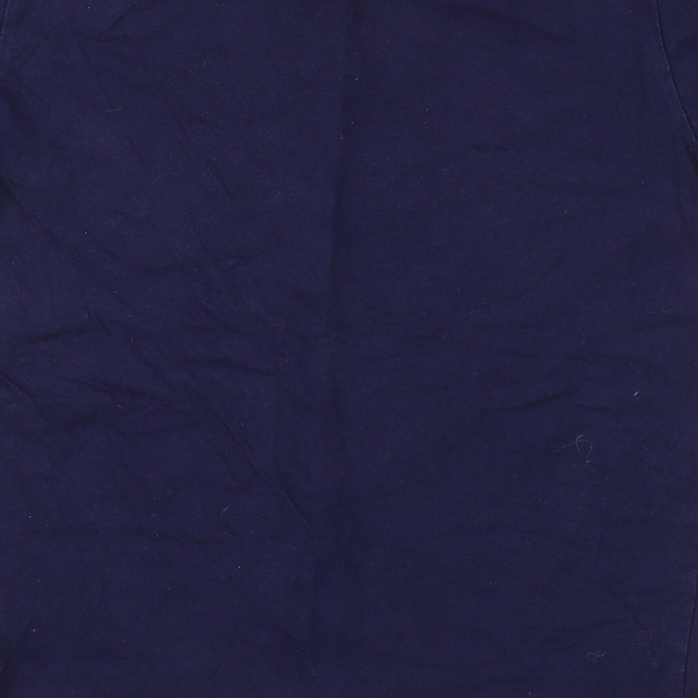 Preworn Boys Blue  Cotton Basic T-Shirt Size 8 Years Crew Neck  - Boston red sox