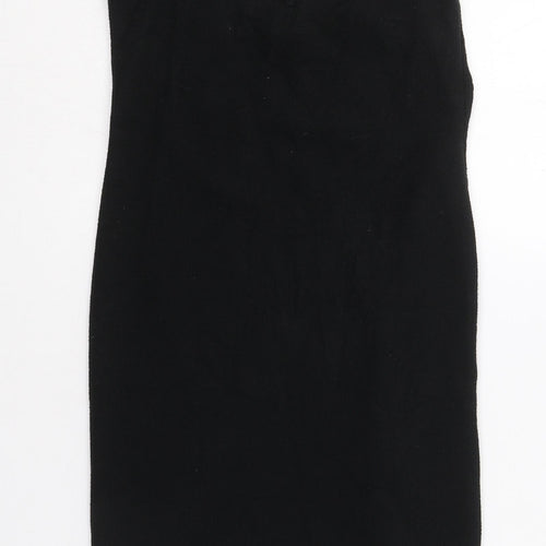 H&M Womens Black  Polyester Bodycon  Size S  Sweetheart