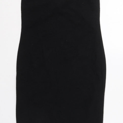H&M Womens Black  Polyester Bodycon  Size S  Sweetheart