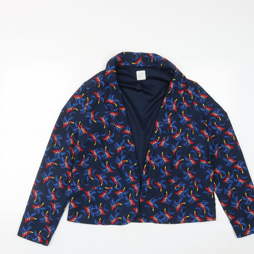 George Womens Black Geometric  Jacket  Size 14