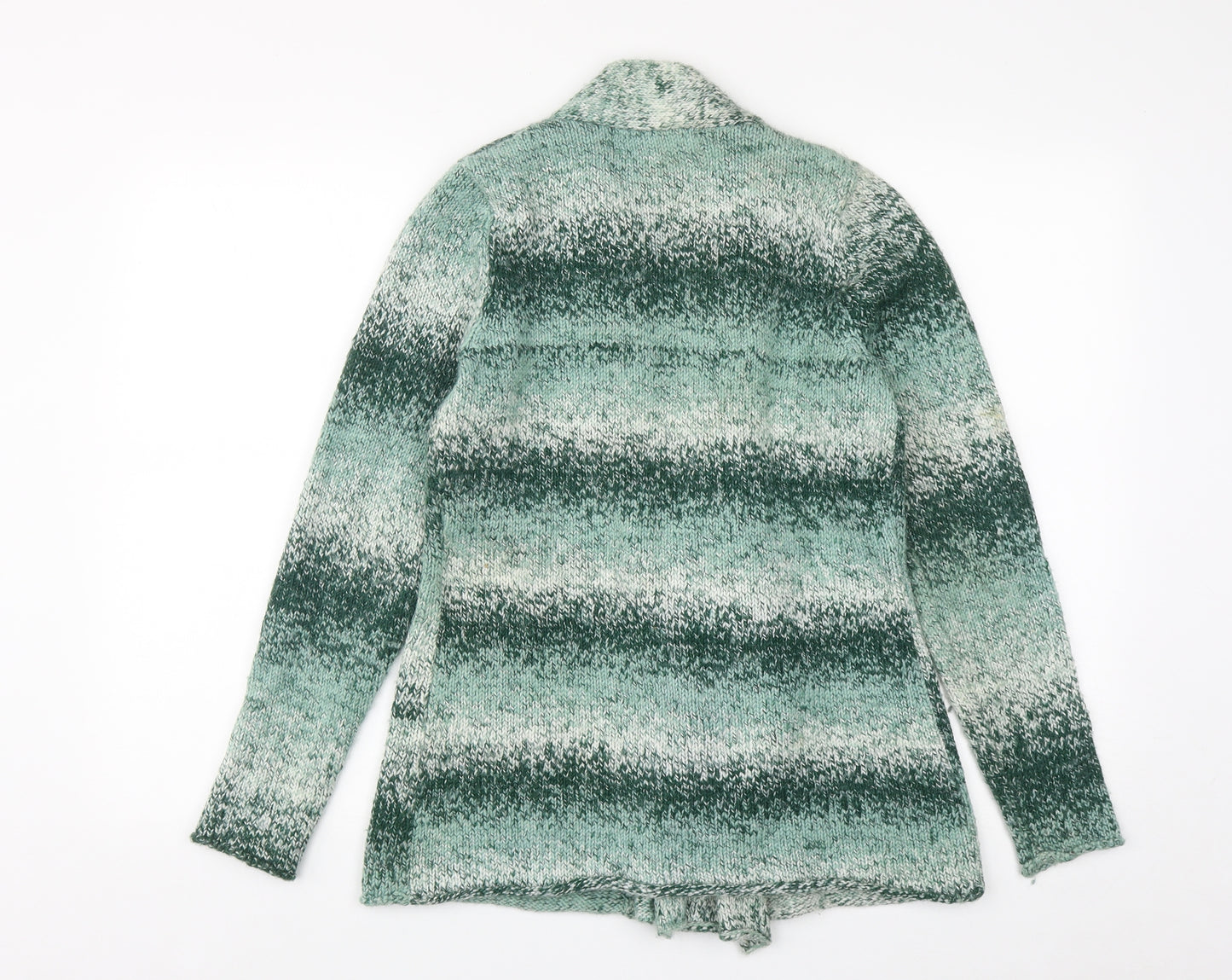 Fenn Wright Manson Womens Green V-Neck  Acrylic Cardigan Jumper Size M