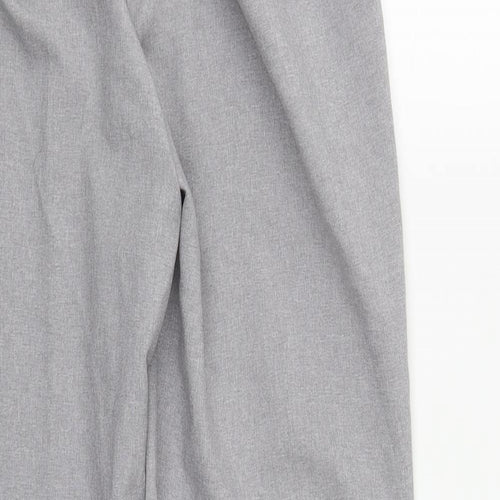 Preworn Womens Grey  Polyester Trousers  Size 12 L30 in Regular